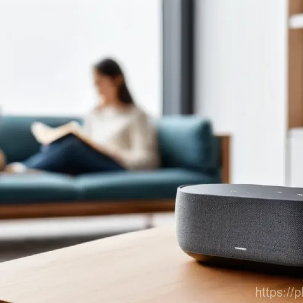 음성 인터페이스와 UX UI 디자인의 상관관계 - **Prompt 1: Effortless Smart Home Command**
    "A cozy, sunlit living room with modern, minimalist ...