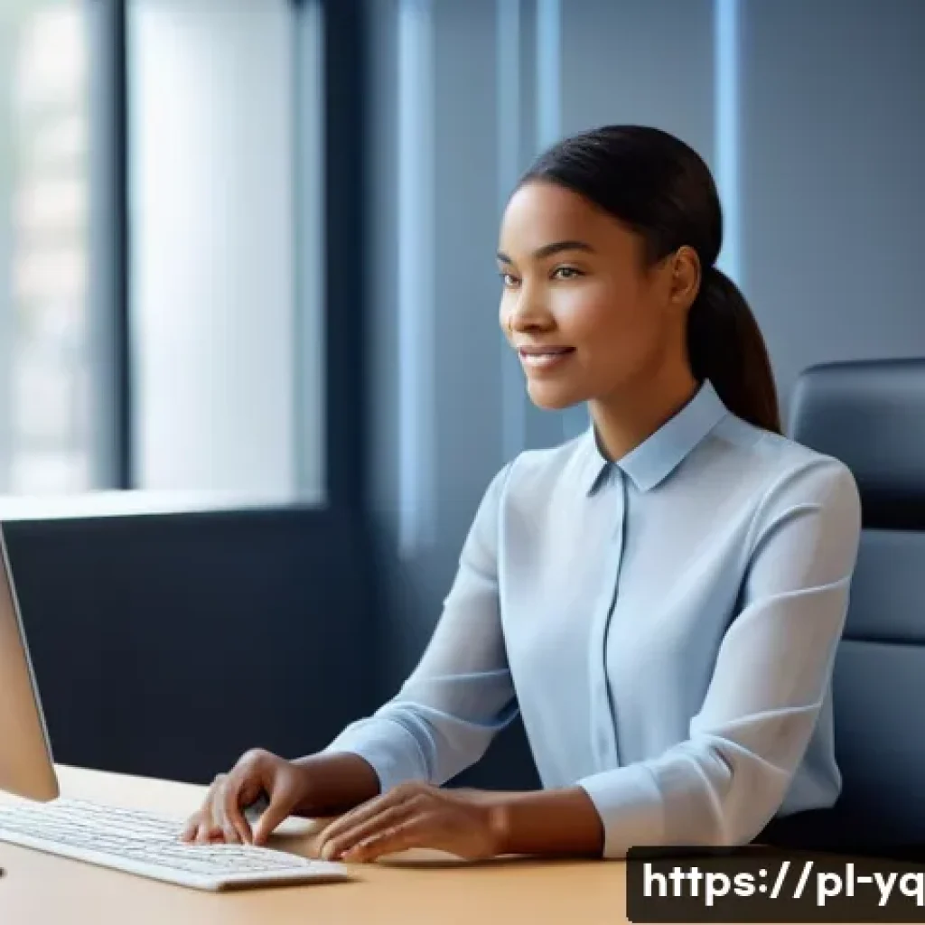 음성 데이터 분석을 통한 개선 사례 - **Prompt 1: Futuristic Customer Service Interaction**
    A wide shot of a diverse young woman, appr...